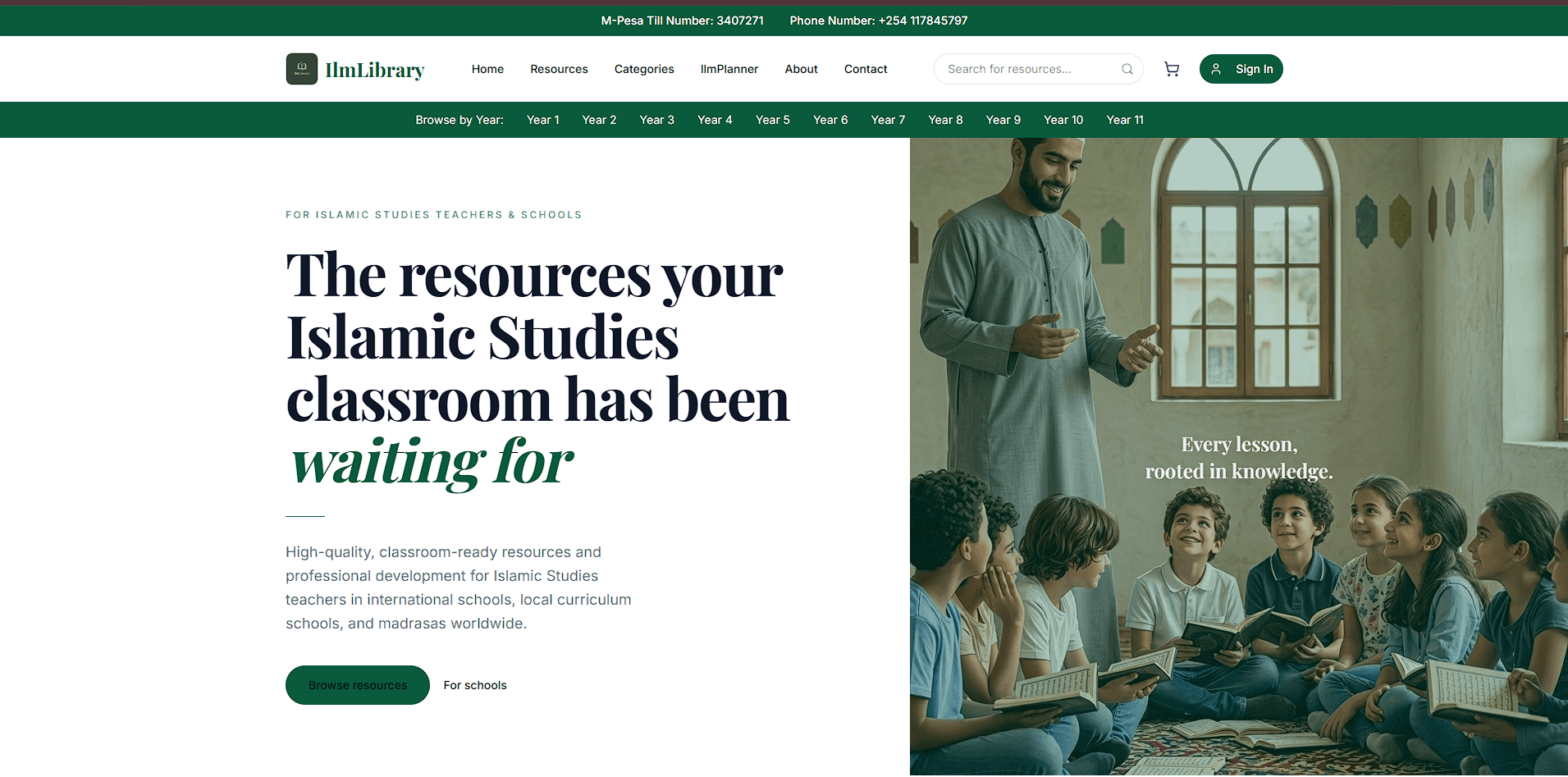 Ilm Library – Digital Marketplace & Social Media Design Kit for an Islamic Educational Resource Platform